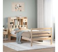 Berkfield Bookcase Bed Without Mattress 100X200 Cm Solid Wood Pine