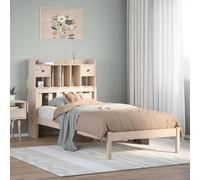 Berkfield Bookcase Bed Without Mattress 90X190 Cm Single Solid Wood Pine