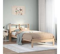 Berkfield Bookcase Bed Without Mattress 90X200 Cm Solid Wood Pine