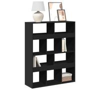 Berkfield Bookcase Black 100X33X125.5 Cm Engineered Wood