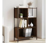 Berkfield Bookcase Brown Oak 72X28X109 Cm Engineered Wood
