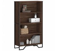Berkfield Bookcase Brown Oak 80X31X137.5 Cm Engineered Wood