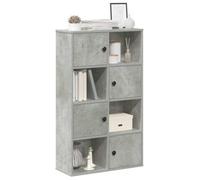 Berkfield Bookcase Concrete Grey 60X24X101.5 Cm Engineered Wood