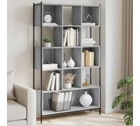 Berkfield Bookcase Grey Sonoma 102X28X172 Cm Engineered Wood