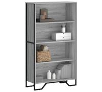 Berkfield Bookcase Grey Sonoma 80X31X137.5 Cm Engineered Wood