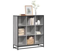 Berkfield Bookcase Grey Sonoma 97.5X33X107.5 Cm Engineered Wood And Metal