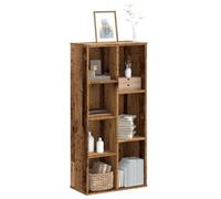 Berkfield Bookcase Old Wood 50X25X105 Cm Engineered Wood