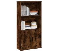 Berkfield Bookcase Smoked Oak 60X24X120 Cm Engineered Wood