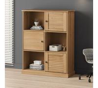 Berkfield Bookcase Vigo 90X35X114.5 Cm Solid Wood Pine