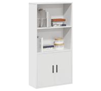 Berkfield Bookcase White 60X24X120 Cm Engineered Wood