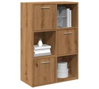 Berkfield Bookshelf Artisan Oak 60.5X30X90 Cm Engineered Wood