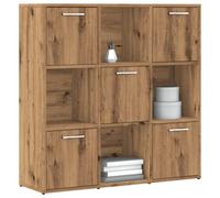 Berkfield Bookshelf Artisan Oak 90X28X90 Cm Engineered Wood