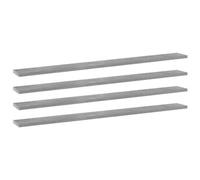 Berkfield Bookshelf Boards 4 Pcs Concrete Grey 100X10X1.5 Cm Engineered Wood