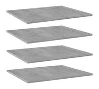 Berkfield Bookshelf Boards 4 Pcs Concrete Grey 60X50X1.5 Cm Engineered Wood