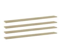 Berkfield Bookshelf Boards 4 Pcs Sonoma Oak 100X10X1.5 Cm Engineered Wood