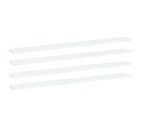 Berkfield Bookshelf Boards 4 Pcs White 100X10X1.5 Cm Engineered Wood