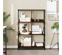Berkfield Bookshelf Brown Oak 78.5X33X117.5 Cm Engineered Wood