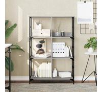 Berkfield Bookshelf Grey Sonoma 78.5X33X117.5 Cm Engineered Wood
