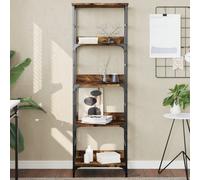 Berkfield Bookshelf Smoked Oak 50X33X153 Cm Engineered Wood