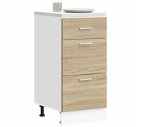 Berkfield Bottom Cabinet Lyon Sonoma Oak 40X46X81.5 Cm Engineered Wood