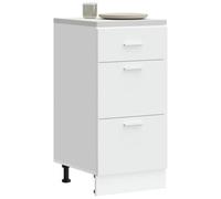 Berkfield Bottom Cabinet Lyon White 40X46X81.5 Cm Engineered Wood
