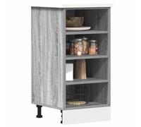 Berkfield Bottom Cabinet Riga Grey Sonoma 40X44.5X81.5 Cm Engineered Wood