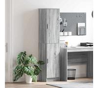 Berkfield Buffet Cabinet Grey Sonoma Mdf Medium Buffet Cabinet