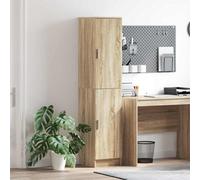 Berkfield Buffet Cabinet Sonoma Oak Particle Board With A Sonoma Oak Finish