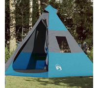 Berkfield Camping Tent Tipi 7-Person Blue Waterproof