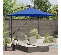 Berkfield Cantilever Banana Parasol Azure Blue 294 X 294 X 248 Cm