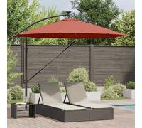 Berkfield Cantilever Banana Parasol Terracotta 294 X 294 X 248 Cm
