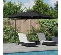 Berkfield Cantilever Roma Parasol Black, Black 352 X 251 X 265 Cm