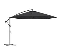 Berkfield Cantilever Umbrella With Aluminium Pole 350 Cm Black