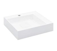 Berkfield Chic Wash Basin 50X50X12.3 Cm Mineral Cast/marble Cast White