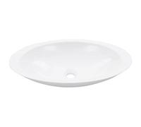 Berkfield Chic Wash Basin 59.3X35.1X10.7 Cm Mineral Cast/marble Cast White