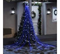 Berkfield Christmas Tree Light 320 Leds Blue 375 Cm