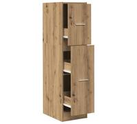 Berkfield Classic Apothecary Cabinet Artisian Oak 30X41X118 Cm Engineered Wood