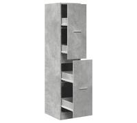 Berkfield Classic Apothecary Cabinet Concrete Grey 30X41X144.5 Cm Engineered Wood