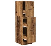 Berkfield Classic Apothecary Cabinet Old Wood 30X41X118 Cm Engineered Wood