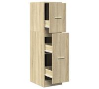 Berkfield Classic Apothecary Cabinet Sonoma Oak 30X41X118 Cm Engineered Wood