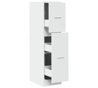 Berkfield Classic Apothecary Cabinet White 30X41X118 Cm Engineered Wood