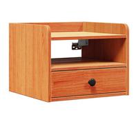Berkfield Classic Bedside Table Wax Brown 38 X 36 X 29.5 Cm Solid Pine Wood