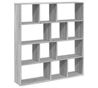 Berkfield Classic Book Cabinet Grey Sonoma 132X29X141.5 Cm Engineered Wood