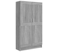 Berkfield Classic Book Cabinet Grey Sonoma 82.5X30.5X150 Cm Engineered Wood
