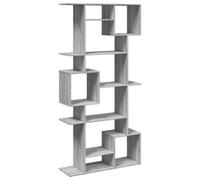 Berkfield Classic Book Cabinet Grey Sonoma 92X29X188 Cm Engineered Wood
