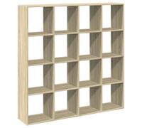 Berkfield Classic Book Cabinet Sonoma Oak 137.5X29X137.5 Cm Engineered Wood
