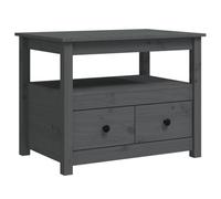Berkfield Classic Coffee Table Grey 71X49X55 Cm Solid Wood Pine