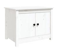 Berkfield Classic Coffee Table White 71X49X55 Cm Solid Wood Pine