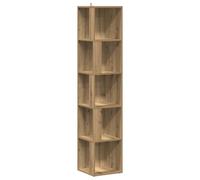 Berkfield Classic Corner Cabinet Artisan Oak 33X33X165 Cm Engineered Wood