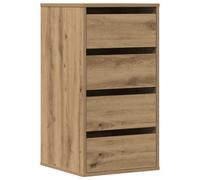 Berkfield Classic Corner Chest Of Drawers Artisian Oak 40X41X76 Cm Engineered Wood